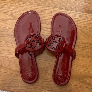 Tory Burch Glossy Red Sandals